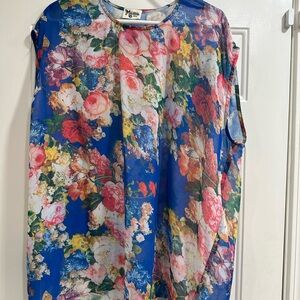 Show Me Your MuMu Royal Gardens Asymmetrical Boxy Blouse